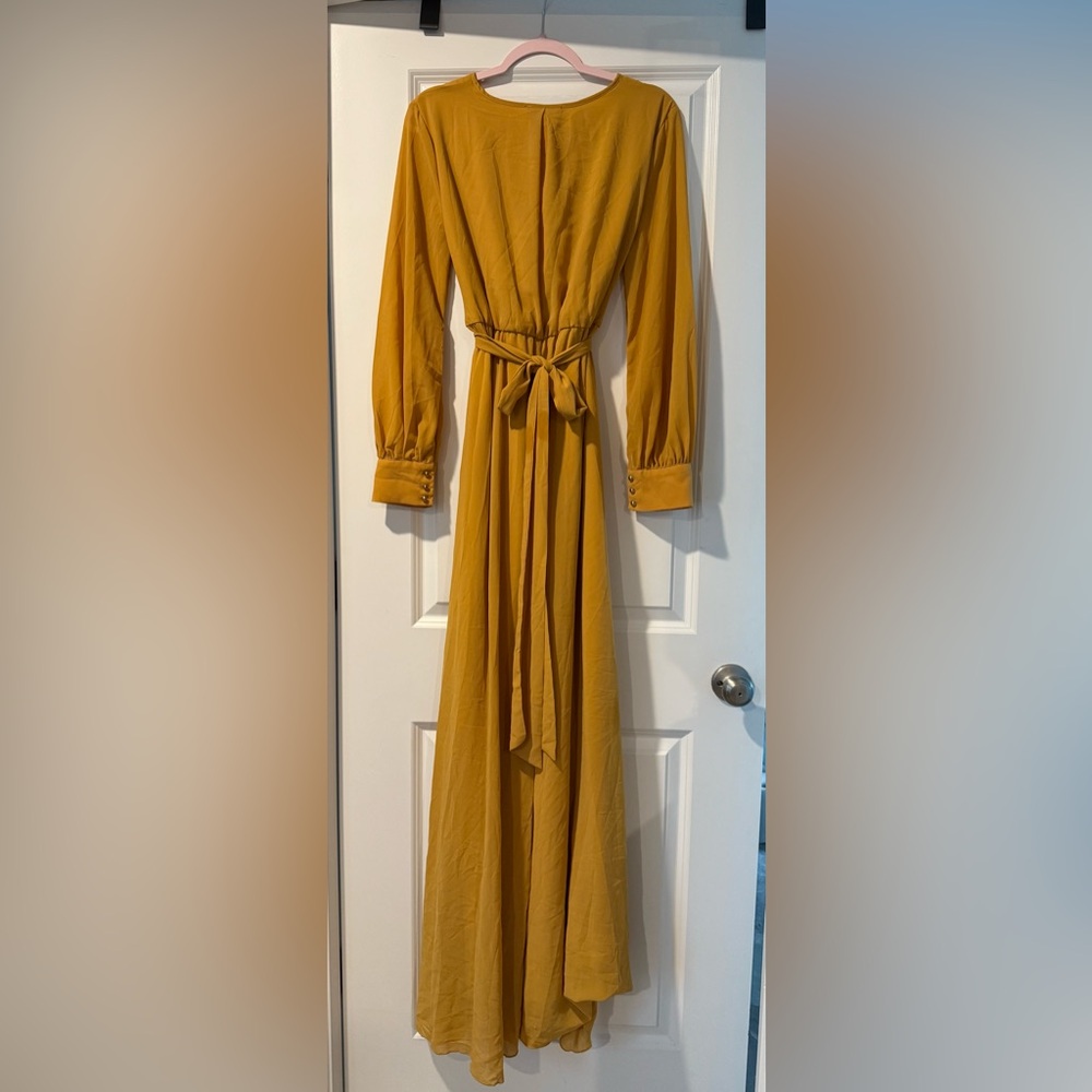 Baltic Born Mustard Long Sleeve Lydia Dress - Picture 2 of 3